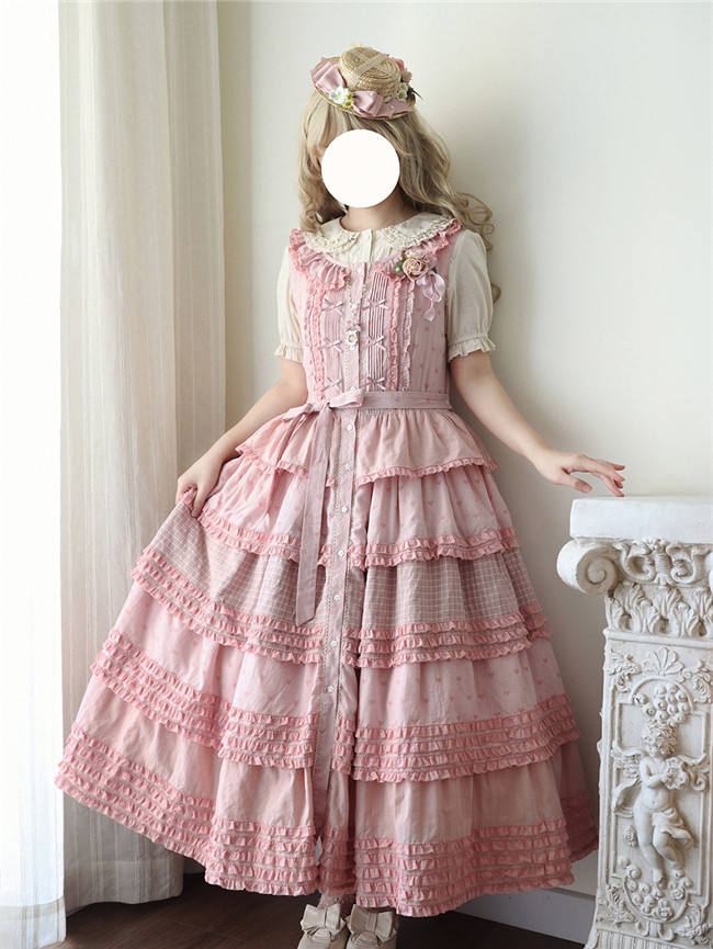 Miss Point Garden Sunflower Tiered Skirt Lolita Jumper Dress