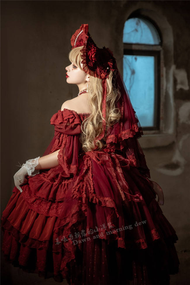 Morning  Elves Classic Lolita One Piece Dress Fullset