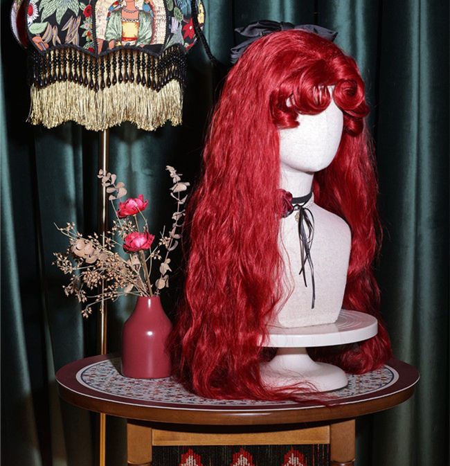 Dragon Family Water Wave Princess Wig and Double Ponytails