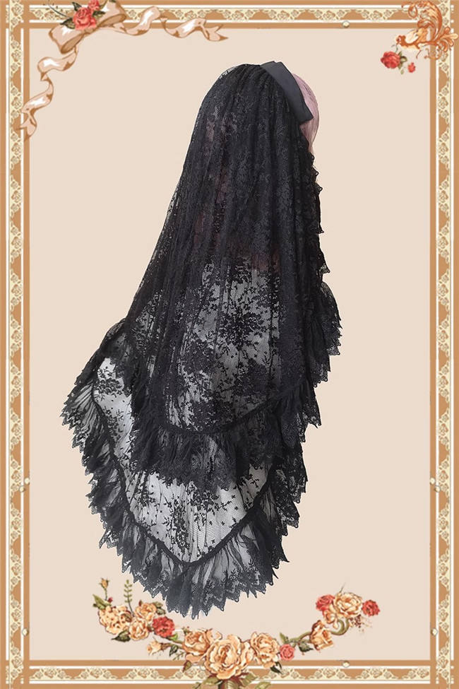 Infanta Dark Forest Black Skirt, Blouse and Headdress