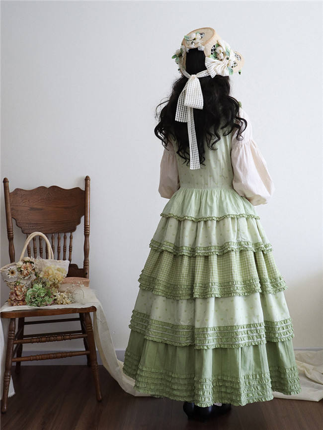 Miss Point Garden Sunflower Tiered Skirt Lolita Jumper Dress