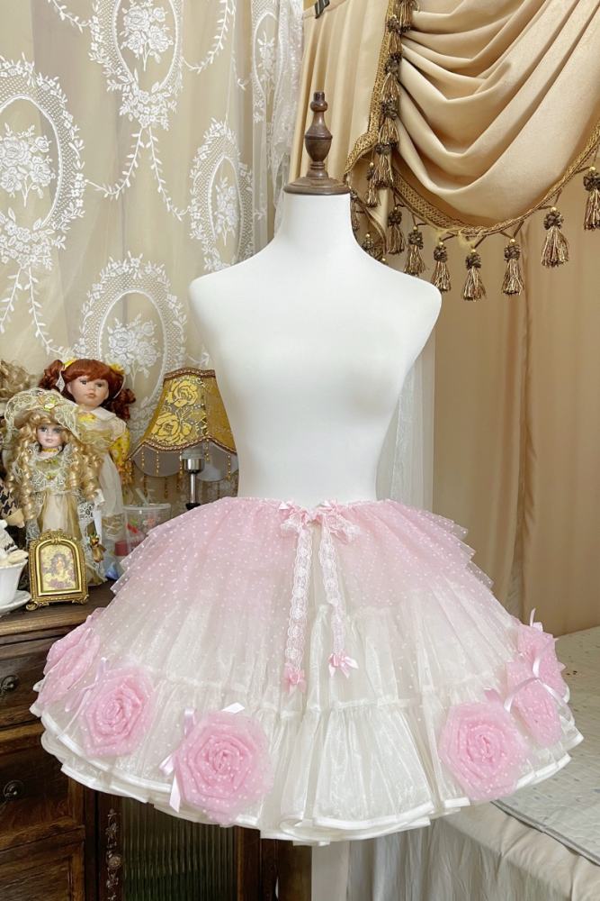 Feline Contract ~Little Rose~ Lolita Prints OP and Overdress 5 Colors