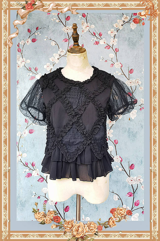 Infanta Dark Forest Black Skirt, Blouse and Headdress