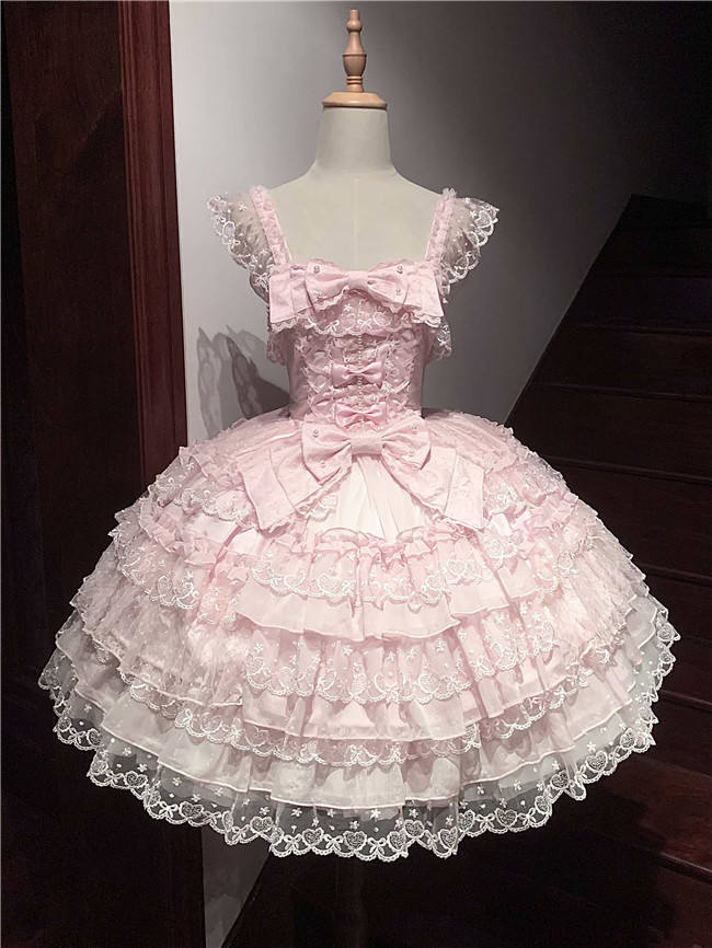 Love Prelude Lolita Jumper Dress, Blouse, Bonnet and Headbow