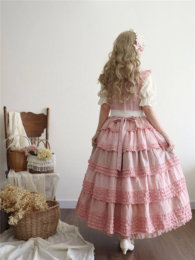 Miss Point Garden Sunflower Tiered Skirt Lolita Jumper Dress
