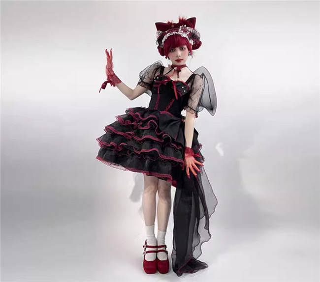 Plus Size Dress with Tiered Skirt