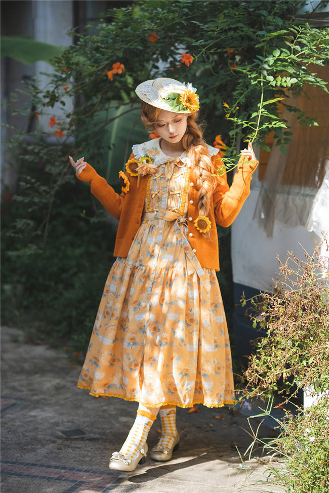 Miss Point Garden Sunflower Daily Wear Lolita Jumper Dress