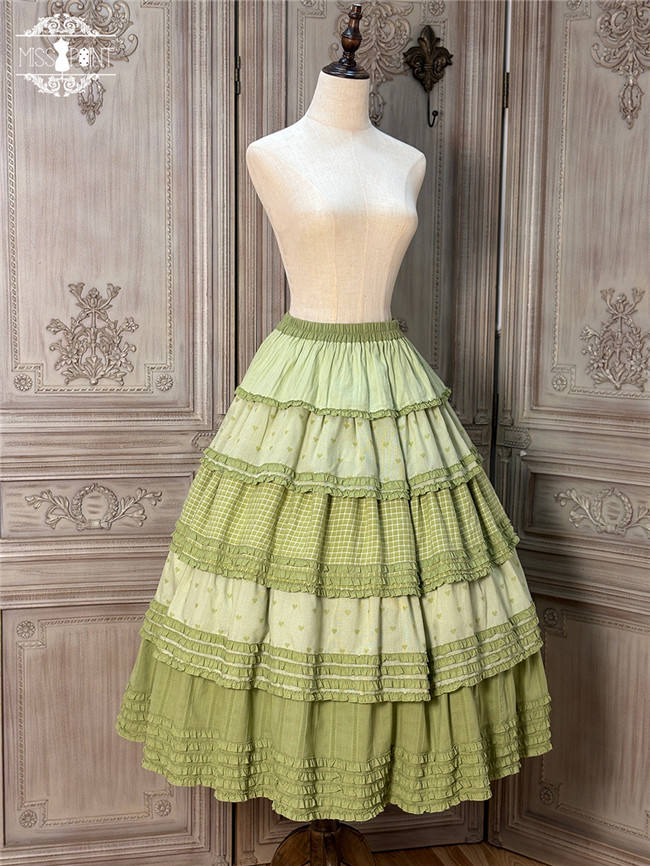 Miss Point Garden Sunflower Tiered Lolita Skirt