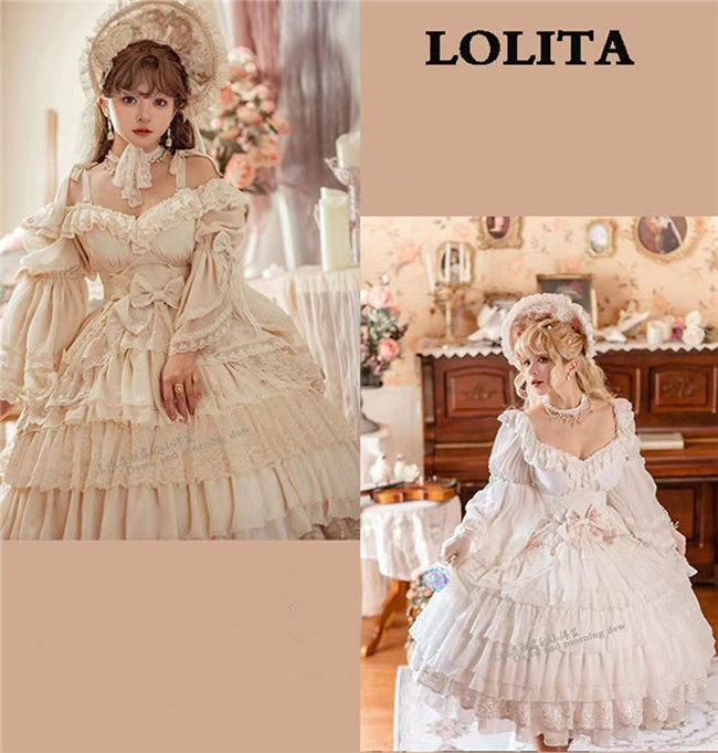 Morning  Elves Classic Lolita One Piece Dress Fullset