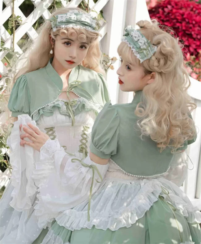 Green Plus Size Friendly Hime Lolita Dress