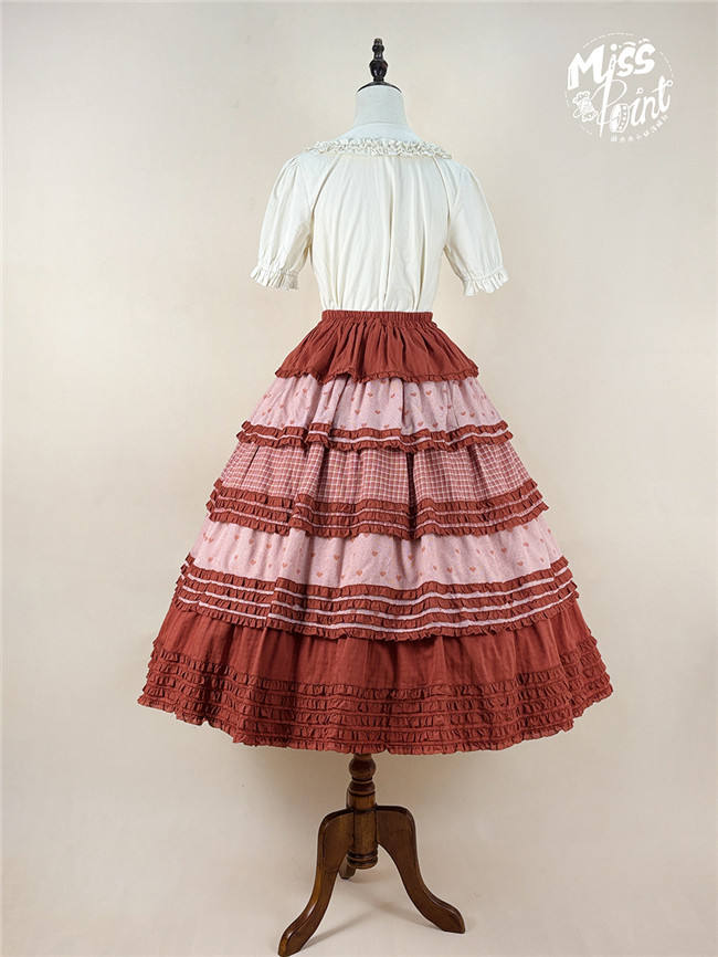 Miss Point Garden Sunflower Tiered Lolita Skirt