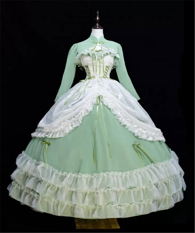 Green Plus Size Friendly Hime Lolita Dress