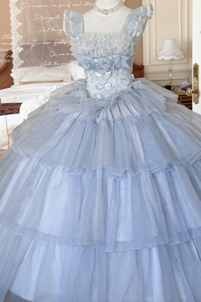 Diamond Honey ~Mousse Melody~ Pink Blue Beige Formal Dress