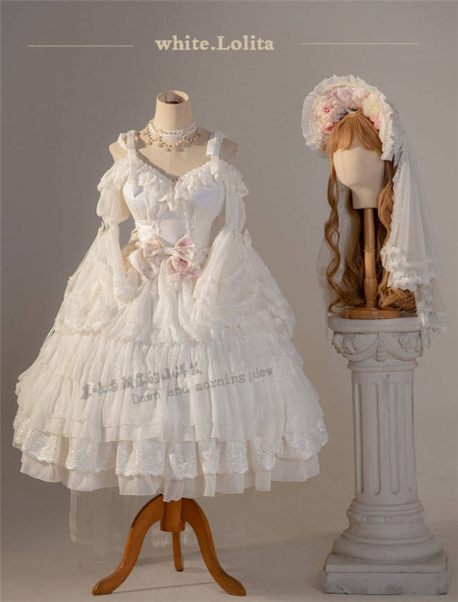 Morning  Elves Classic Lolita One Piece Dress Fullset