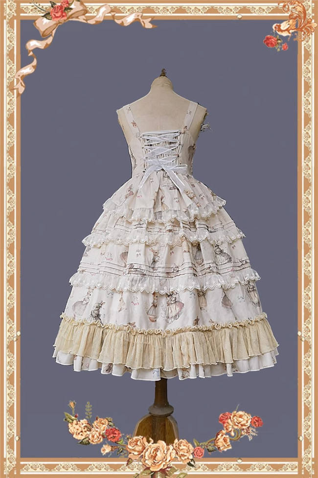 Infanta Miss Rabbit Lolita Jumper Dress, Blouse and Accessories