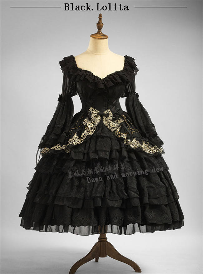 Morning  Elves Classic Lolita One Piece Dress Fullset
