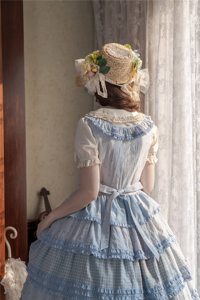 Miss Point Garden Sunflower Tiered Skirt Lolita Jumper Dress