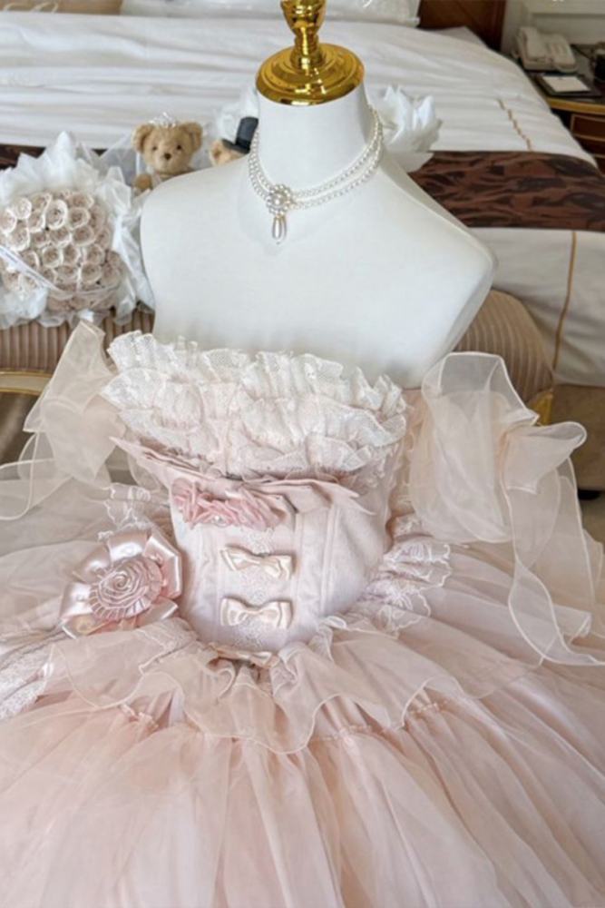 Diamond Honey ~Mousse Melody~ Pink Blue Beige Formal Dress