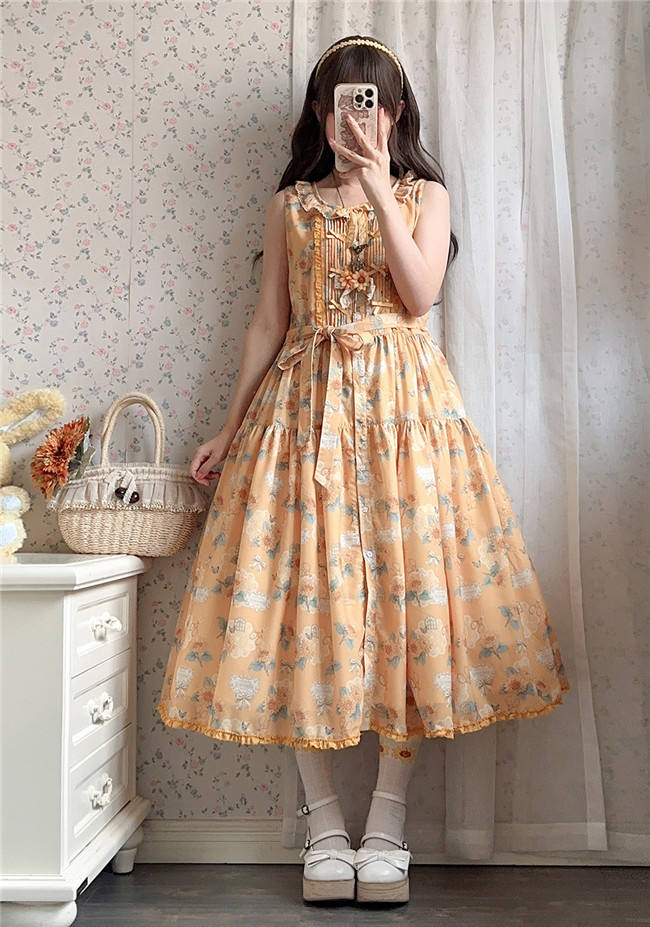 Miss Point Garden Sunflower Daily Wear Lolita Jumper Dress