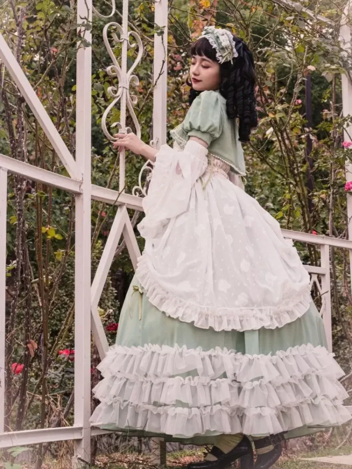 Green Plus Size Friendly Hime Lolita Dress