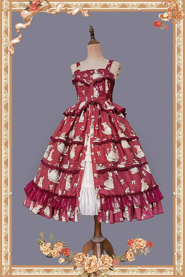 Infanta Miss Rabbit Lolita Jumper Dress, Blouse and Accessories