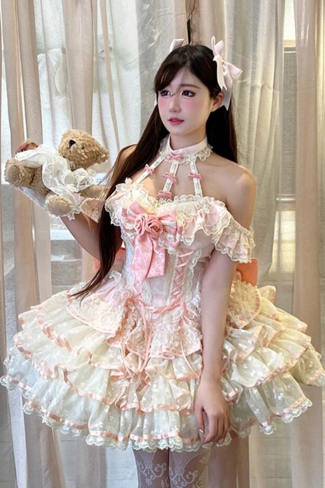 Diamond Honey ~Romantic Rose~ Halter Neck Formal Dress