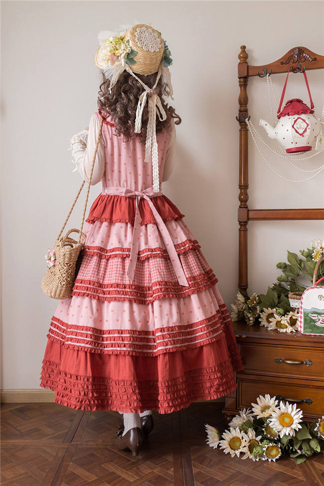 Miss Point Garden Sunflower Tiered Skirt Lolita Jumper Dress