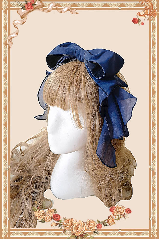 Infanta Dark Sea Mermaid Lolita Jumper Dress, Bowknot Tailing and Headbow