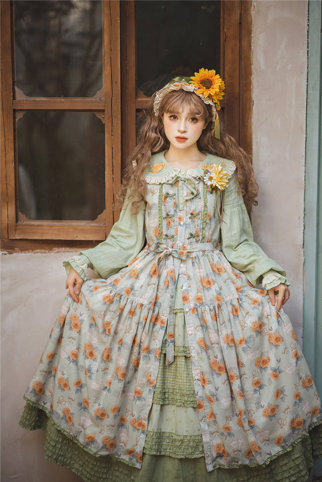 Miss Point Garden Sunflower Daily Wear Lolita Jumper Dress