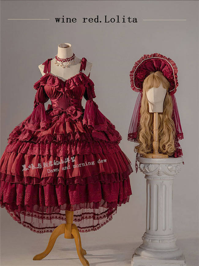 Morning  Elves Classic Lolita One Piece Dress Fullset