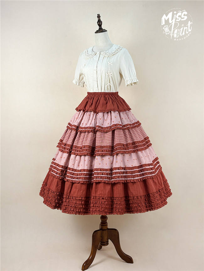Miss Point Garden Sunflower Tiered Lolita Skirt