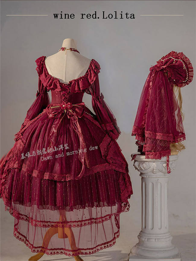 Morning  Elves Classic Lolita One Piece Dress Fullset