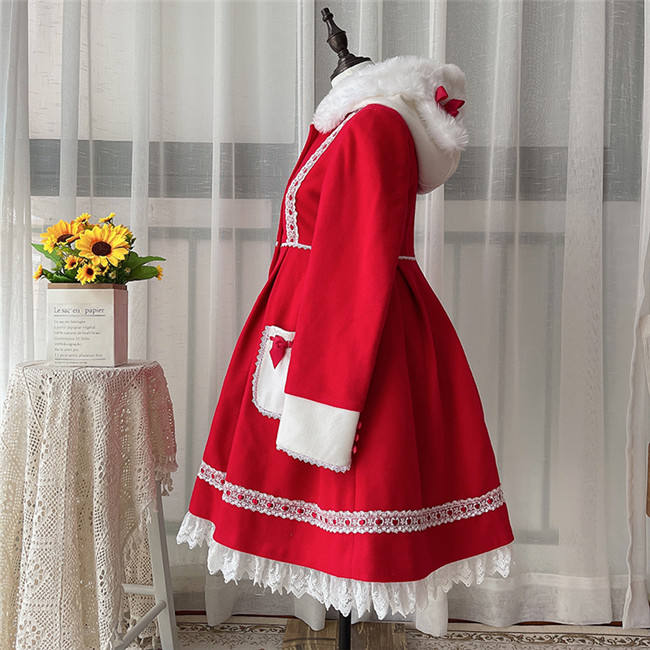 Bear Ears Sweet Christmas Lolita Coat