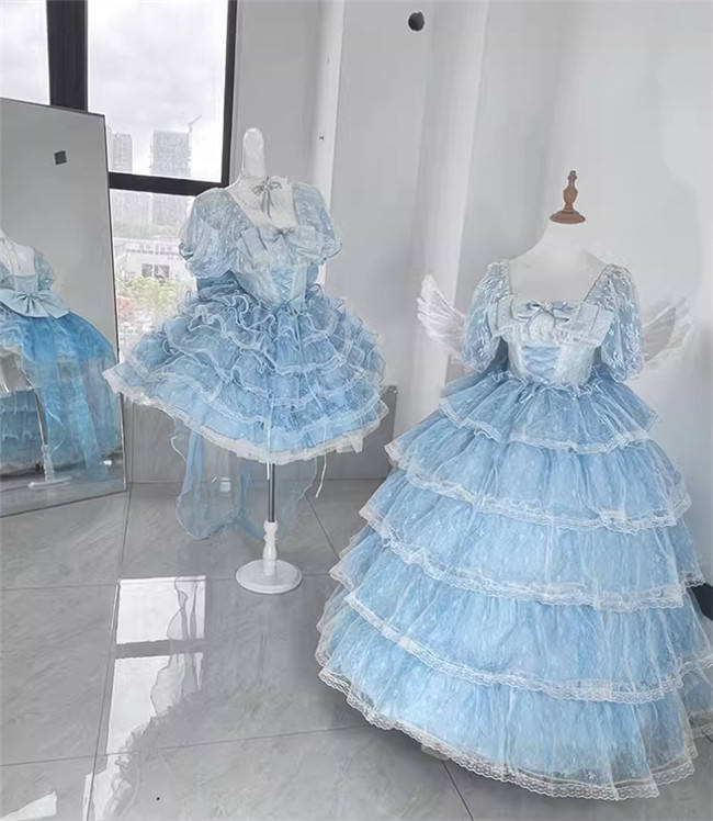 Plus Size Dress with Tiered Skirt