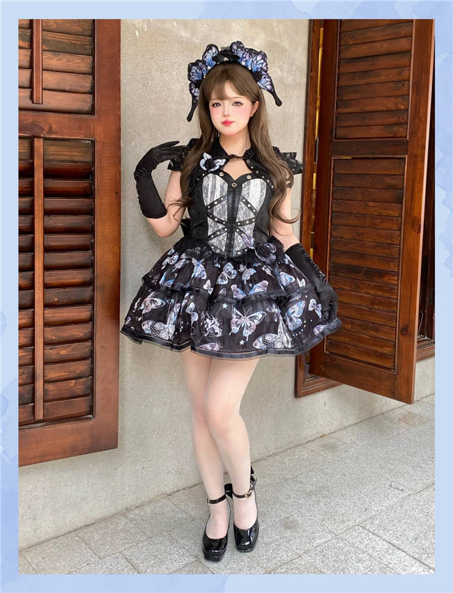 Butterfly Ballet Gothic Lolita Dress and Accessories