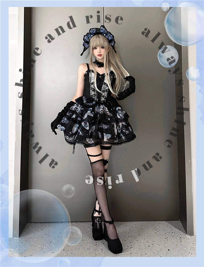 Butterfly Ballet Gothic Lolita Dress and Accessories