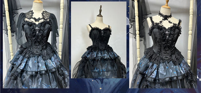 Butterfly Ballet Gothic Lolita Dress and Accessories