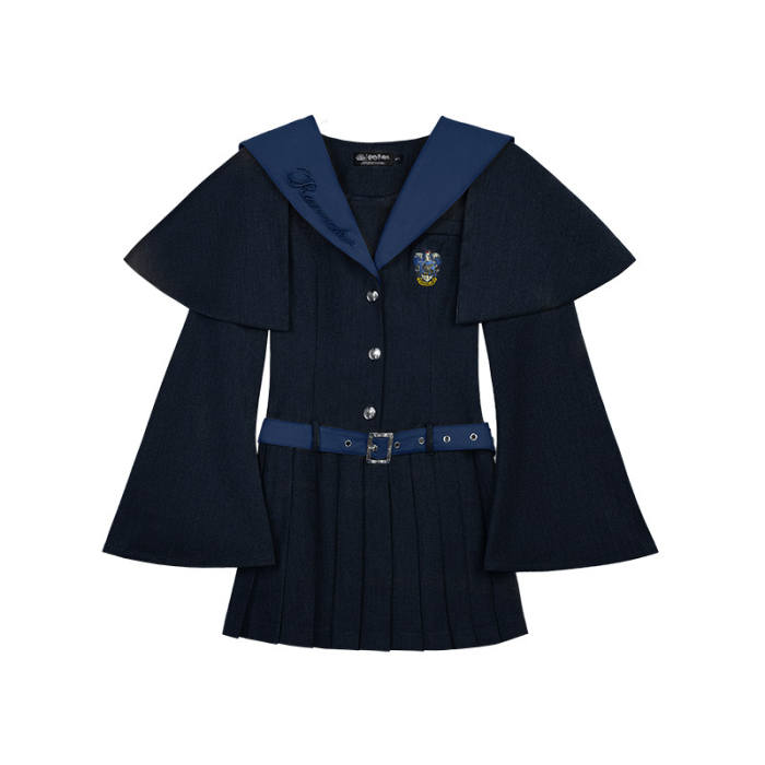 Kyouko & Harry Potter Co-signed Sailor Collar Dress with Detachable Cape Harry Potter Dress