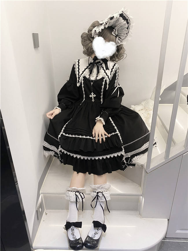 Flower Banquet Humanoid Night Doll Lolita Dress and Cape