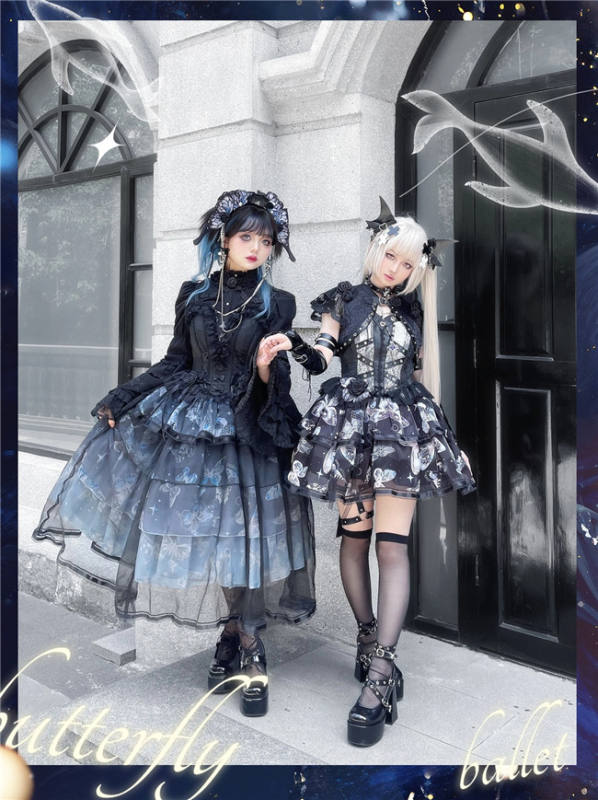 Butterfly Ballet Gothic Lolita Dress and Accessories