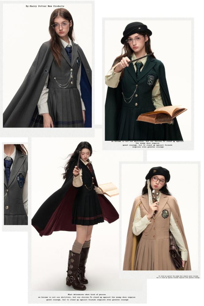 Kyouko & Harry Potter Collaborated Vest Dress Cape Set Harry Potter Clothes