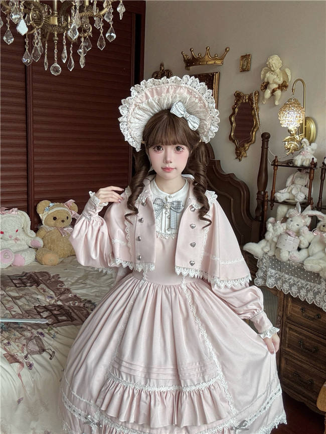 Flower Banquet Humanoid Night Doll Lolita Dress and Cape