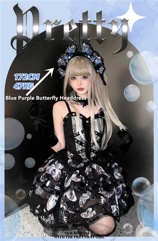 Butterfly Ballet Gothic Lolita Dress and Accessories