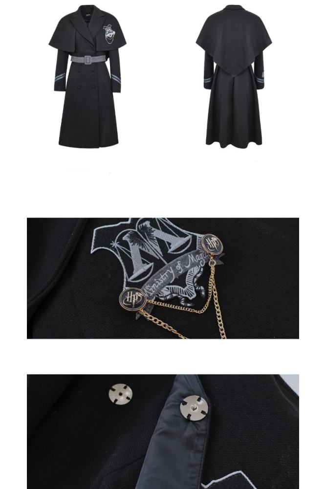 Kyouko & Harry Potter Collaborated Black Cape Overcoat Harry Potter Outfit
