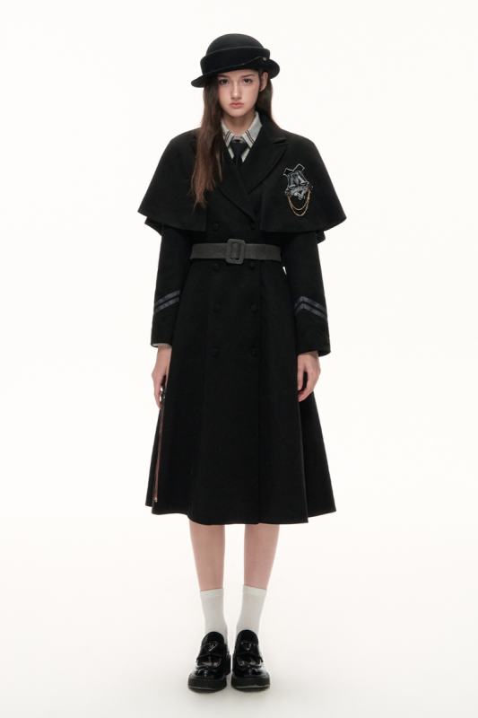 Kyouko & Harry Potter Collaborated Black Cape Overcoat Harry Potter Outfit