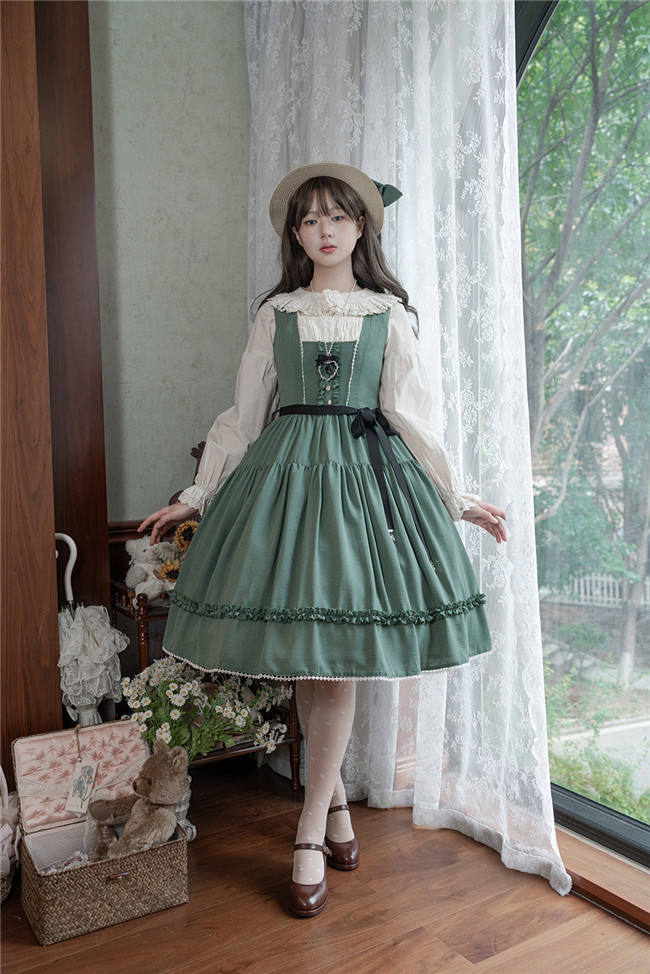 Miss Point Sketch Wild Rose Lolita Jumper Dress