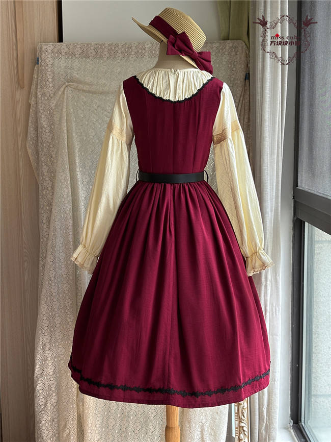 Miss Point Sketch Wild Rose Dirndl Dress One Piece