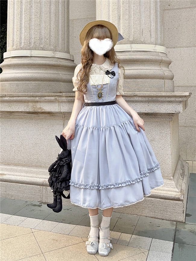 Miss Point Sketch Wild Rose Lolita Jumper Dress
