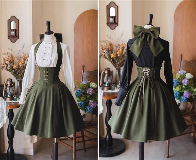 Forest Wardrobe Forest Song Halter-neck Corset Lolita Dress, Blouse and Coat