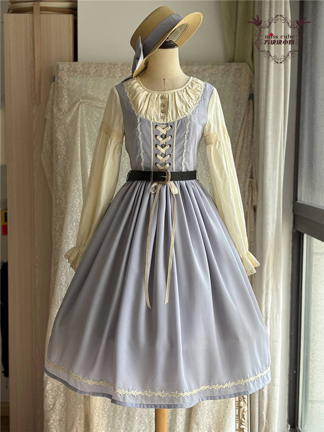 Miss Point Sketch Wild Rose Dirndl Dress One Piece